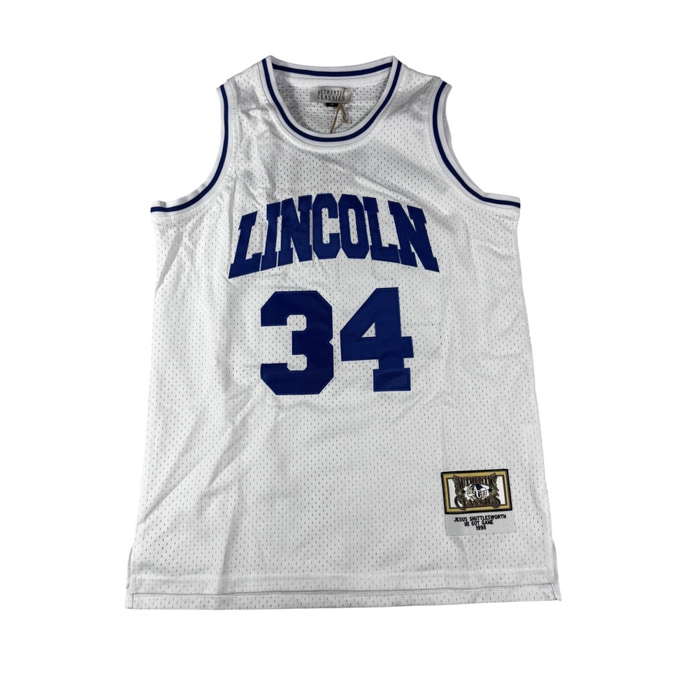 Authentic Classics He Got Game Jesus Shuttlesworth Lincoln Jersey White Size S